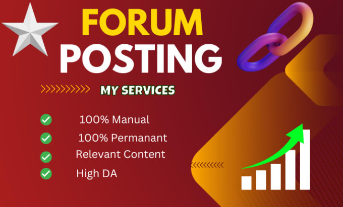 Gig Preview - Manually do 50 unique forum posting dofollow SEO backlinks