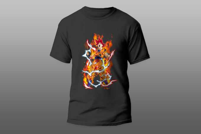 Gig Preview - Create a custom anime t shirt design within 24 hours