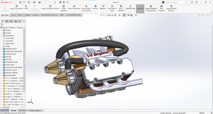 Gig Preview - Make 3d cad models, stf files in solidworks, autocad