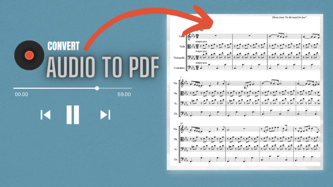 Gig Preview - Transcribe your audio to pdf file