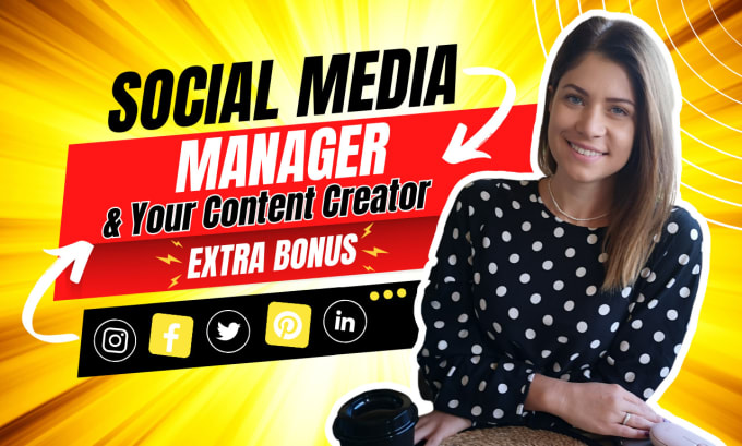 Gig Preview - Be your social media marketing manager and content creator