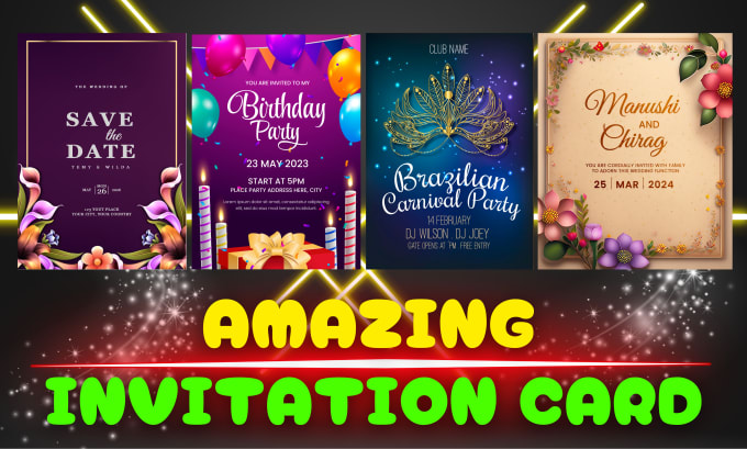 Bestseller - do amazing design creative invitation card, wedding card etc