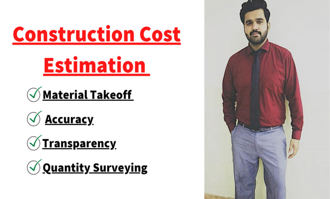 Gig Preview - Do material take off, building cost estimation, material quantity surveying