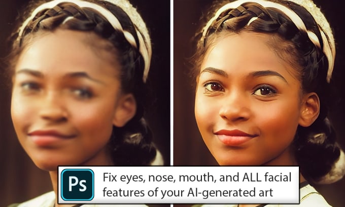 Gig Preview - Fix and retouch anything in your ai generated art