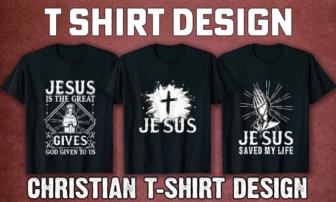 Gig Preview - Do christian t shirt design for pod business merch by amazon