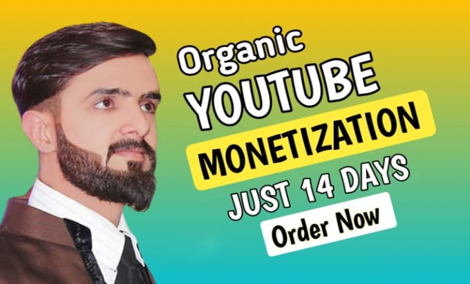 Gig Preview - Complete youtube channel monetization organically