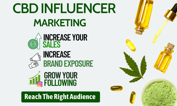 Gig Preview - Find the perfect influencers for your cbd, thc, hemp and cannabis product