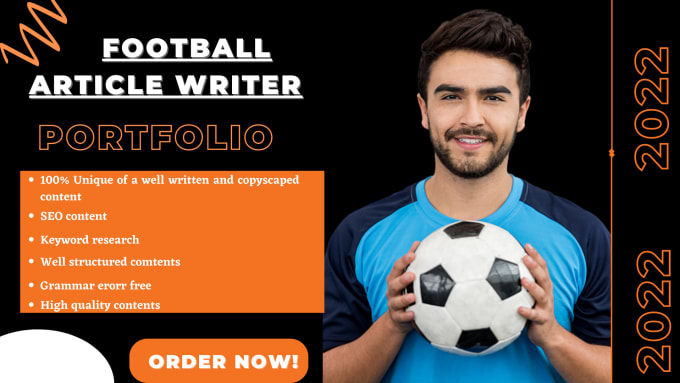 Gig Preview - Write a captivating article about football or soccer for you