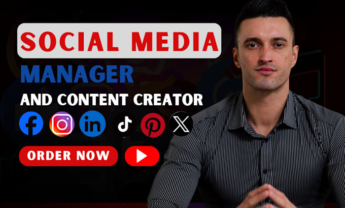 Gig Preview - Be your social media manager and content creator