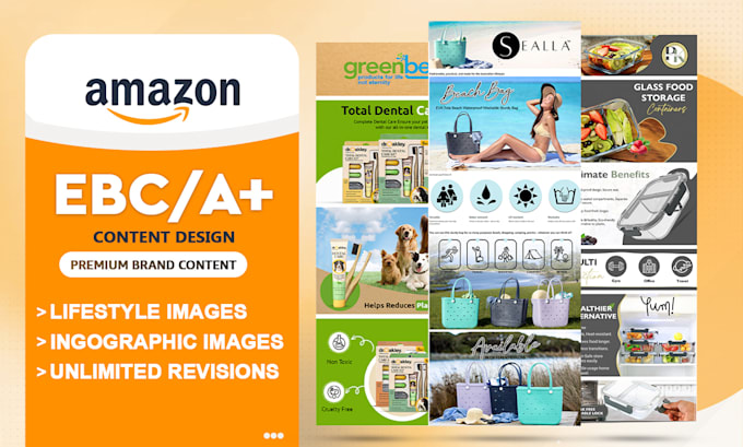 Gig Preview - Create stunning amazon a plus content, ebc, and infographic images