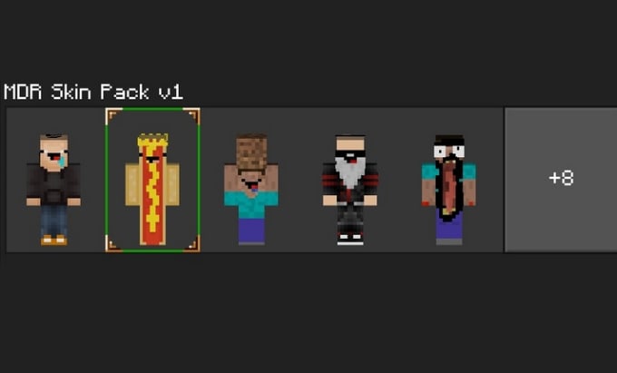 Gig Preview - Create minecraft skin pack for mobile and windows