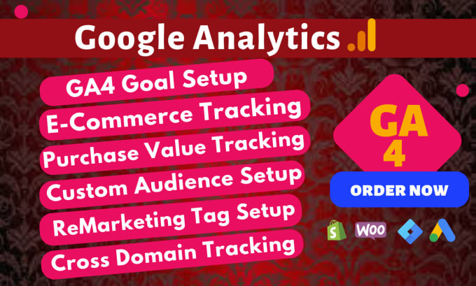 Gig Preview - Fix or setup google analytics4,ga4 ecommerce tracking, conversion tracking GTM