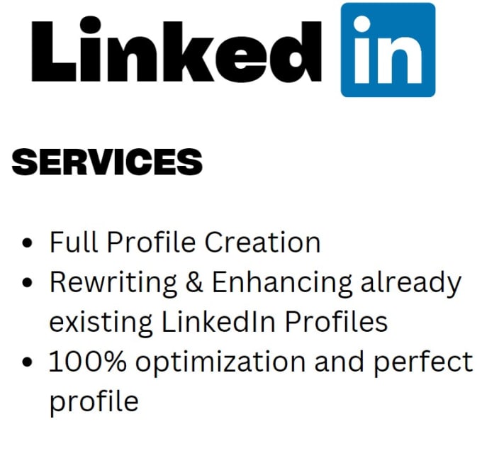 Gig Preview - Create and enhance your linkedin profile