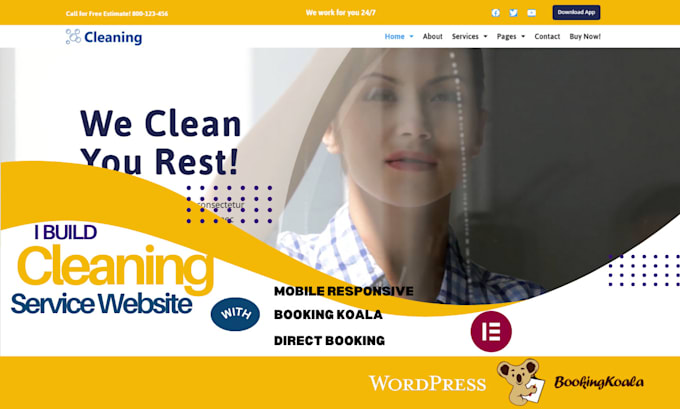 Gig Preview - Setup professional bookingkoala pricing for cleaning service website