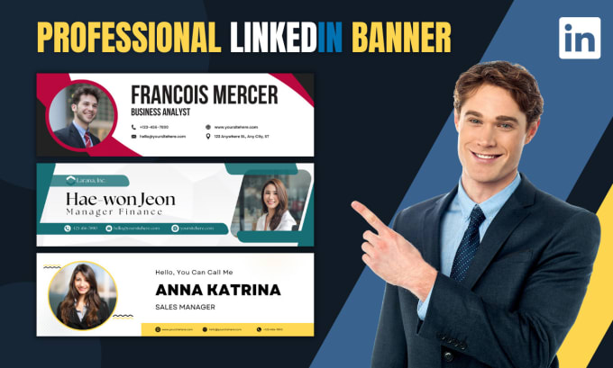 Gig Preview - Make professional social media web banners for facebook linkedin youtube twitter