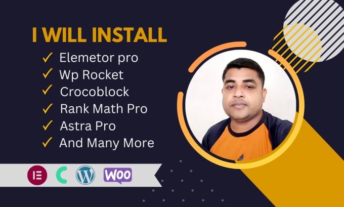 Gig Preview - Install wordpress, elementor pro, wp rocket, crocoblock other plugins updateable