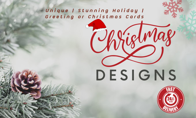 Gig Preview - Design unique stunning holiday, greeting, or christmas cards