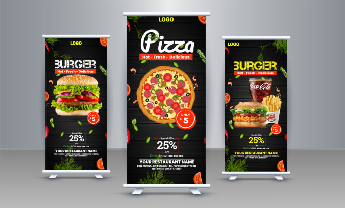 Gig Preview - Design a roll up banner, retractable, pop up or pull up banner ads