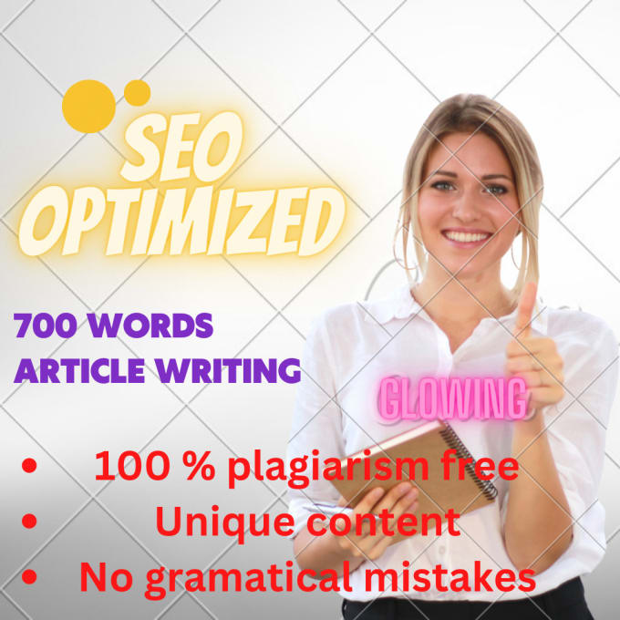 Gig Preview - Write 700 words SEO friendly article any topic in 24 hours