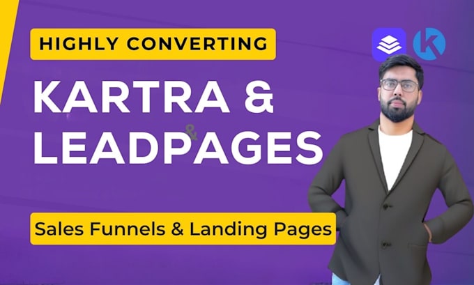 Gig Preview - Design kartra, leadpages, weebly sales funnel and landing page