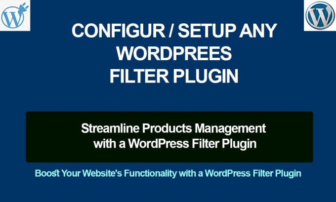 Gig Preview - Configure search and filter pro plugin configuration