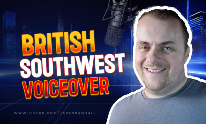 Gig Preview - Provide a professional british southwest voiceover for you