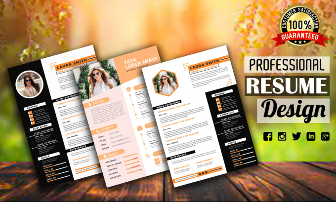 Gig Preview - Create professional cv, resume and attractive cover letter template design