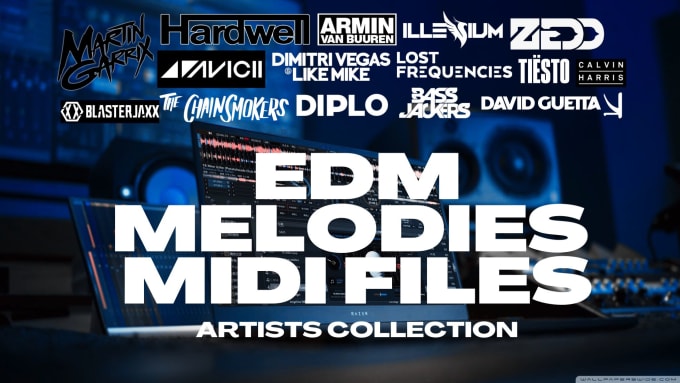 Gig Preview - Give you edm melodies in midi