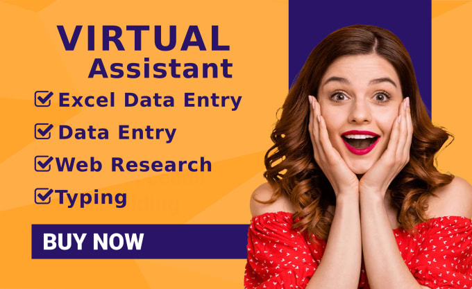 Gig Preview - Be your virtual assistant for excel data entry, data mining and web research