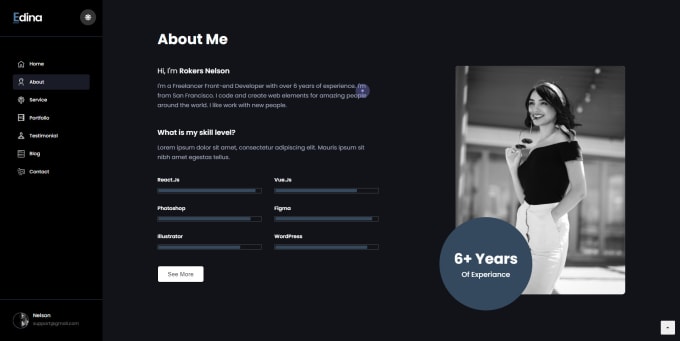 Gig Preview - Create personal resume, portfolio website or business website