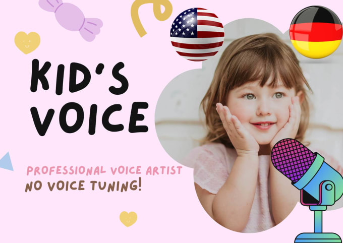 Gig Preview - Record a kid voice or character voice in english or german