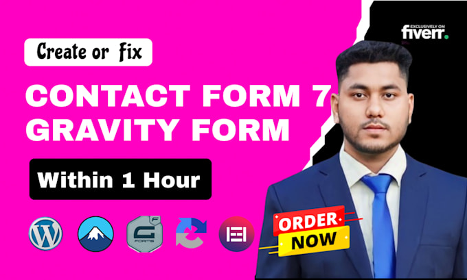 Gig Preview - Make and fix contact form 7, gravity form, popup form