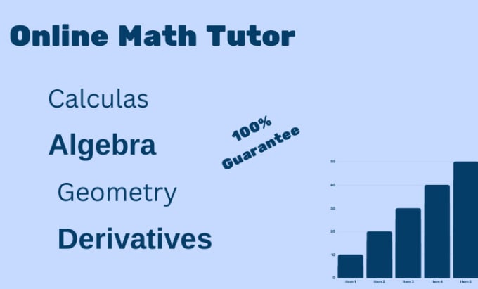 Gig Preview - Master you in mathematics