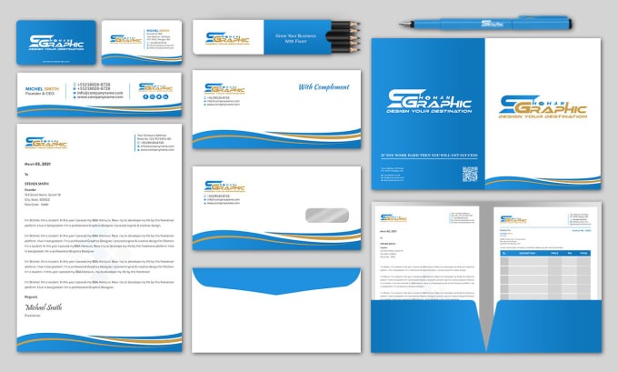 Gig Preview - Do business card letterhead stationery and brand identity