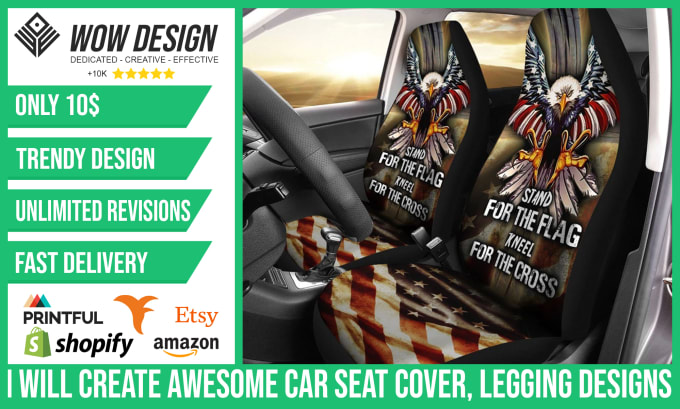 Gig Preview - Create awesome car seat cover, leggings designs