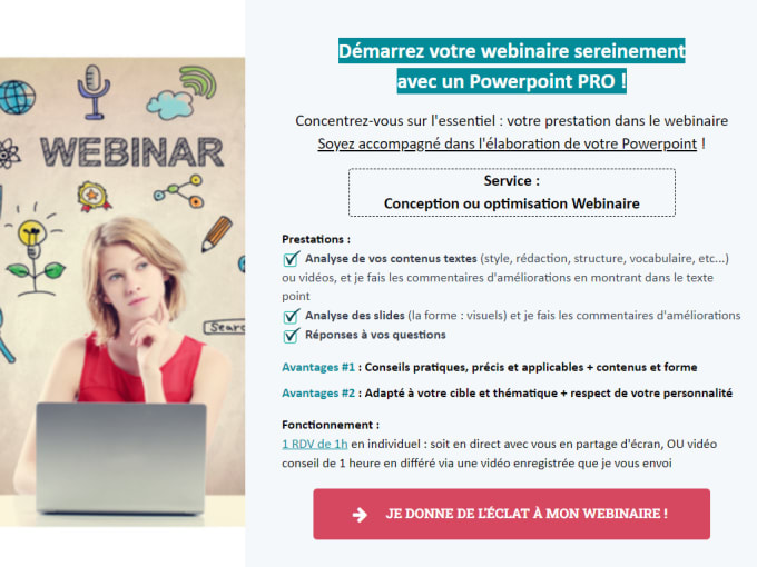 Gig Preview - Demarrez votre webinaire sereinement avec un powerpoint pro