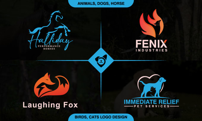 Gig Preview - Do elegant animal, dog, horse, bird, and cat logo design