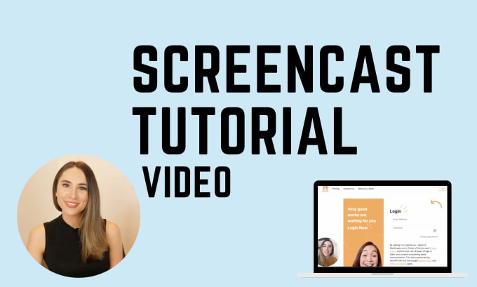 Gig Preview - Create a screencast tutorial video with a real spokesperson