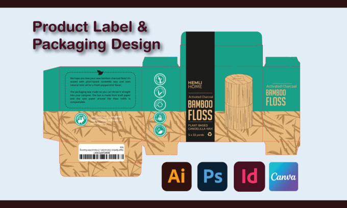 Gig Preview - Design or edit label and packaging box for your product