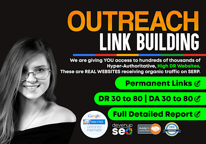 Bestseller - do SEO backlinks through blogger outreach high quality link building service