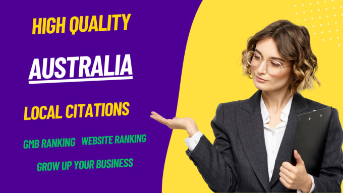 Gig Preview - Do top 200 aus local citations and directory submission for local seo listing