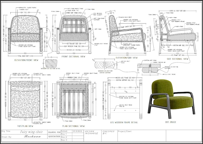 Bestseller - design your furniture technical drawing and cnc pattern