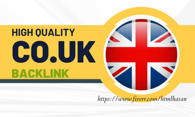 Gig Preview - Do 20 quality co UK backlink to increase your domain authority