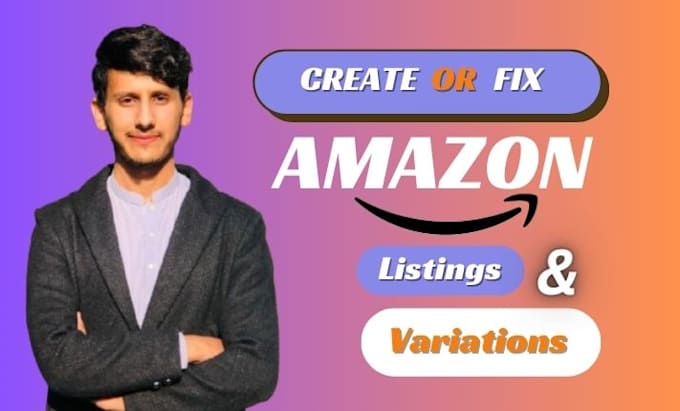 Gig Preview - Do amazon fba product listing and variation or fix listing issues