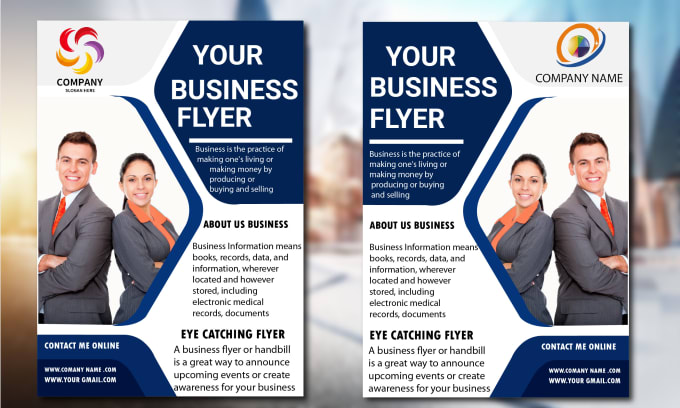 Gig Preview - Design business flyer,  brochure design, media kit, business flyer design