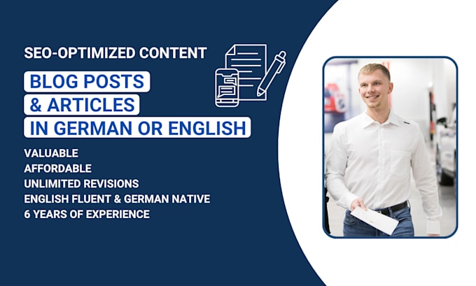 Bestseller - write SEO optimized content in german or english