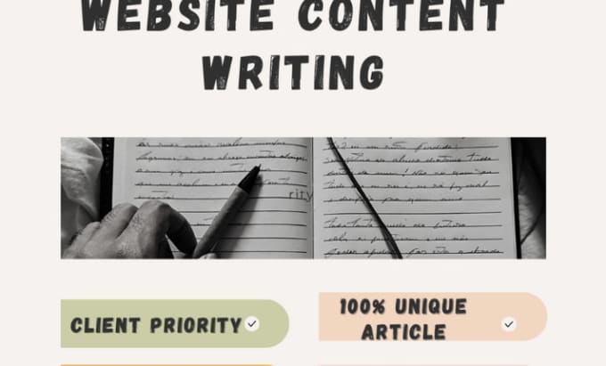 Gig Preview - Write SEO articles, copywriting, website content