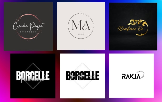 Gig Preview - Design luxury fashion and clothing brand logo