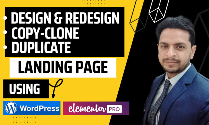 Gig Preview - Redesign, copy clone, duplicate wordpress landing page using elementor pro