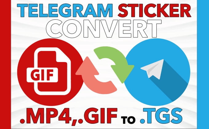 Gig Preview - Convert gif files to telegram stickers, gif to animated tgs